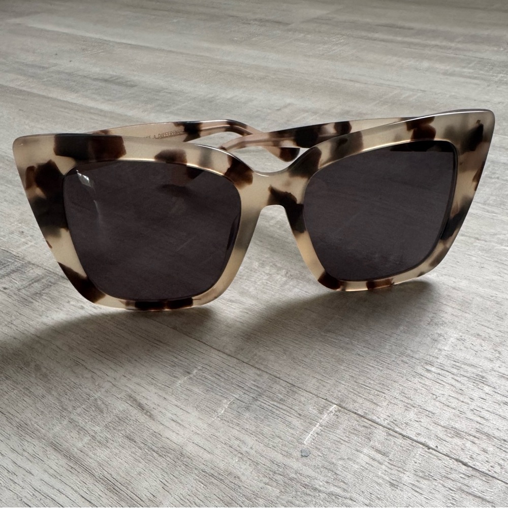 Diff Eyewear Brown And Black Patterned Sunglasses - image 2